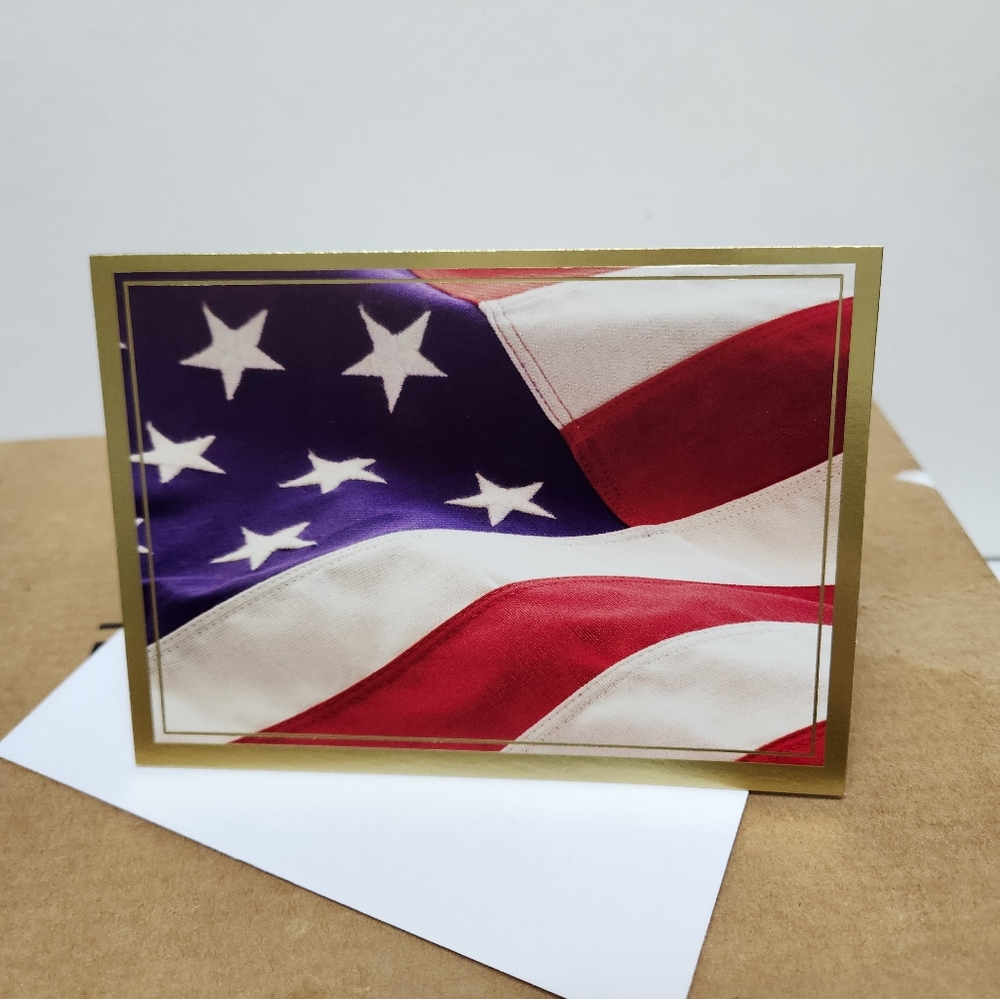 Blank flag note cards